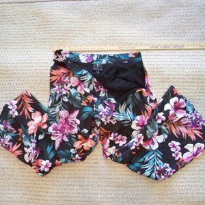 bobeau floral pants size XS